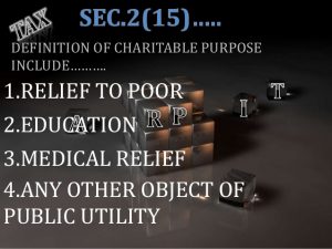 Taxation of Charitable Trusts