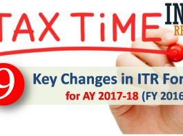 Major Changes in ITR forms AY 1718