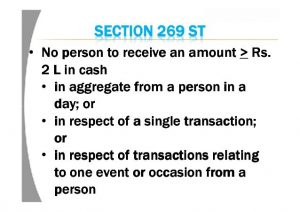 Penalty U/s 271DA For Violation Of S. 269ST Of The Income-tax Act, 1961