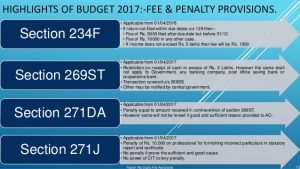 Penalty U/s 271DA For Violation Of S. 269ST Of The Income-tax Act, 1961