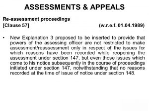 Appeals Proceedings under Income Tax Act