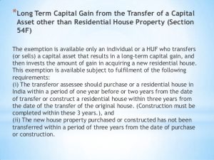 deduction under section 54F