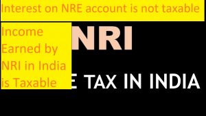 Tax Liability of an NRE account